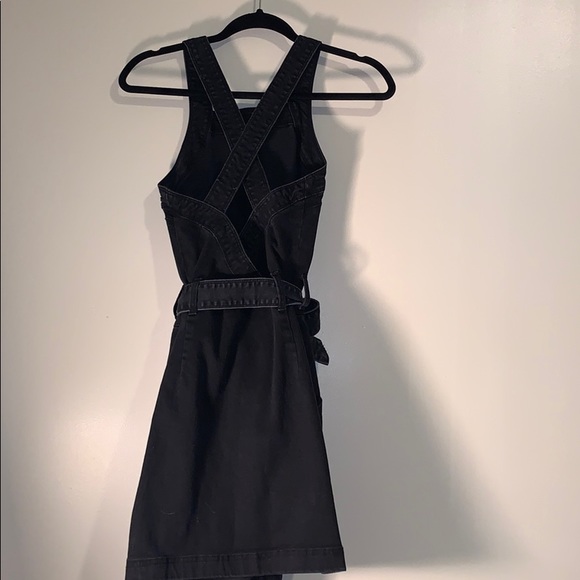 Black denim Pinafore - Picture 2 of 3